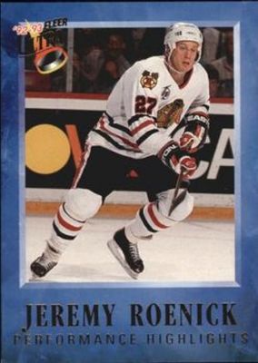 1992 Fleer Ultra #10 Jeremy Roenick Performance Highlights