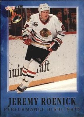 1992 Fleer Ultra #3 Jeremy Roenick Performance Highlights