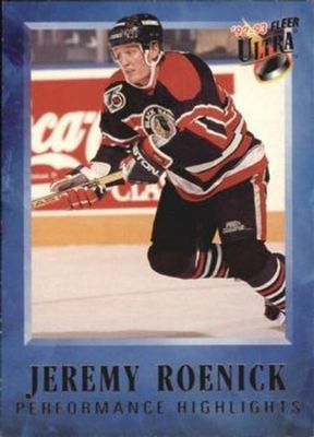 1992 Fleer Ultra #2 Jeremy Roenick Performance Highlights
