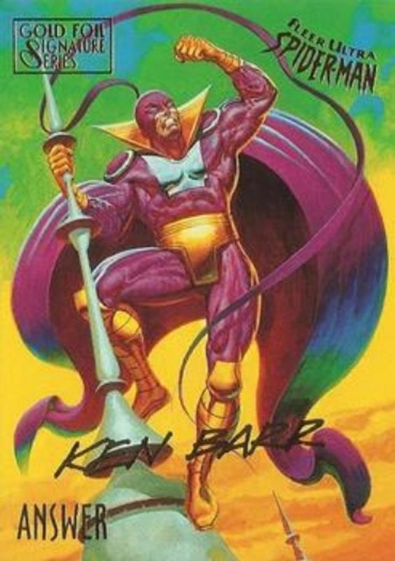 1995 Fleer Ultra Spider-Man #3 Gold Foil Signatures Series