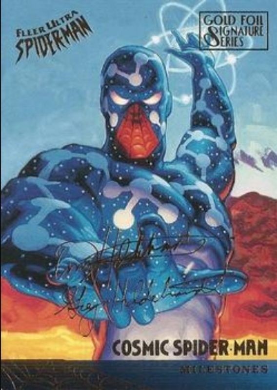 1995 Fleer Ultra Spider-Man #90 Gold Foil Signatures Series