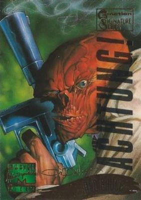 1995 Fleer Marvel Masterpieces #140 E Motion Signatures Series