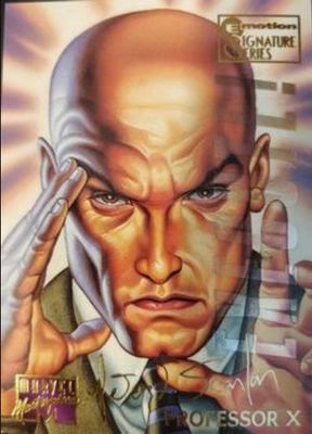 1995 Fleer Marvel Masterpieces #75 E Motion Signatures Series