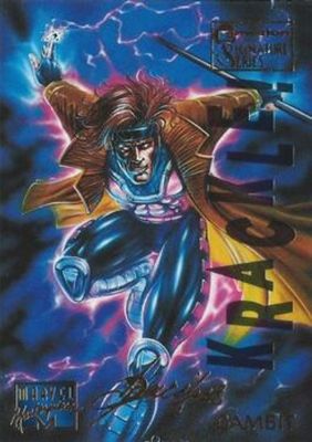 1995 Fleer Marvel Masterpieces #35 E Motion Signatures Series