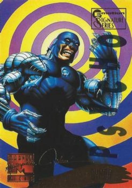 1995 Fleer Marvel Masterpieces #119 E Motion Signatures Series