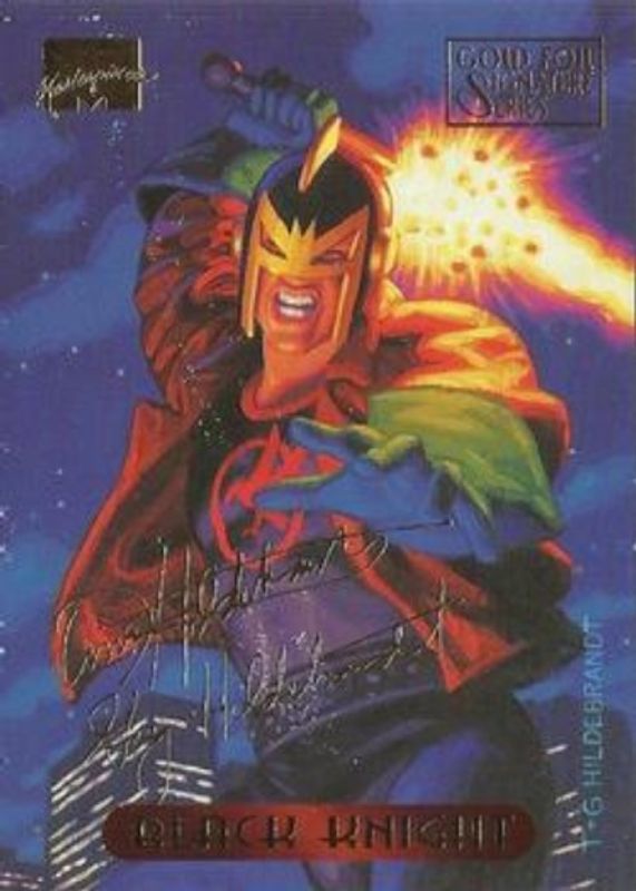 1994 Fleer Marvel Masterpieces Hildebrandt Brothers #7 Gold Foil Signatures
