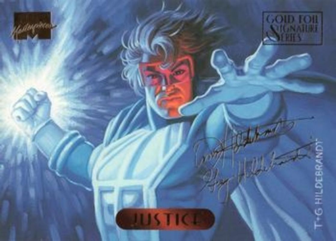 1994 Fleer Marvel Masterpieces Hildebrandt Brothers #61 Gold Foil Signatures