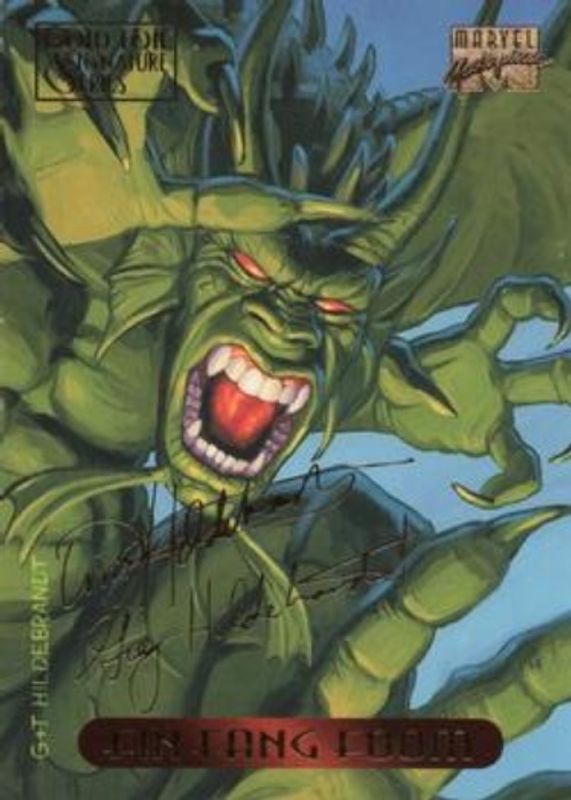 1994 Fleer Marvel Masterpieces Hildebrandt Brothers #37 Gold Foil Signatures