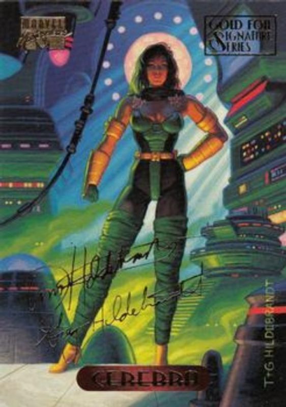 1994 Fleer Marvel Masterpieces Hildebrandt Brothers #22 Gold Foil Signatures