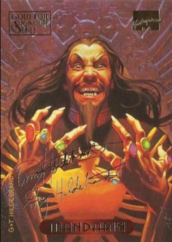 1994 Fleer Marvel Masterpieces Hildebrandt Brothers #71 Gold Foil Signatures