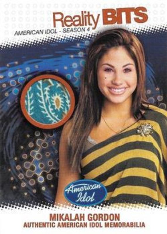 2005 Fleer American Idol Season 4 #RB-MG Reality Bits Stage Worn Wardrobe Cards Silver /100