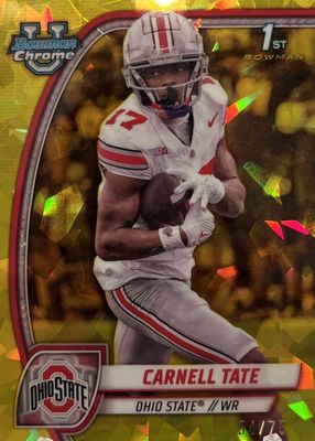 2024 Bowman Chrome University Sapphire Edition #39 Yellow /75 (1st)