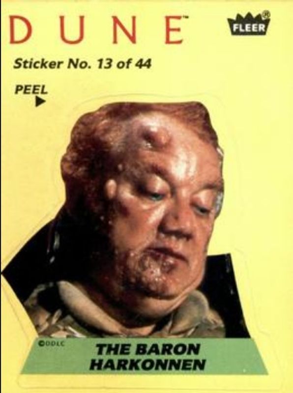 1984 Fleer Dune #13 Stickers