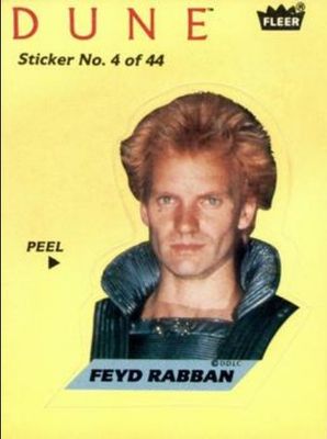 1984 Fleer Dune #4 Stickers