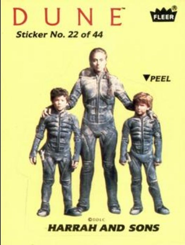 1984 Fleer Dune #22 Stickers
