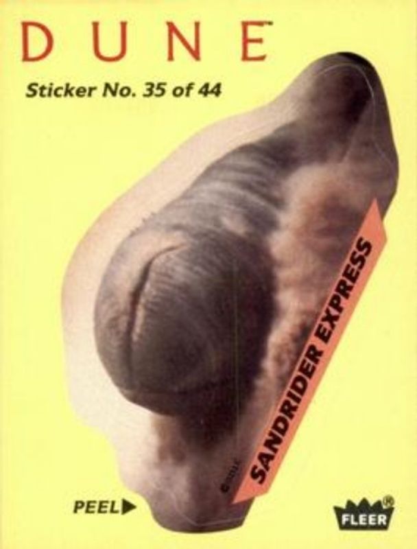 1984 Fleer Dune #35 Stickers