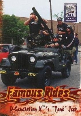 2002 Fleer WWF All Action #4-FR Famous Rides