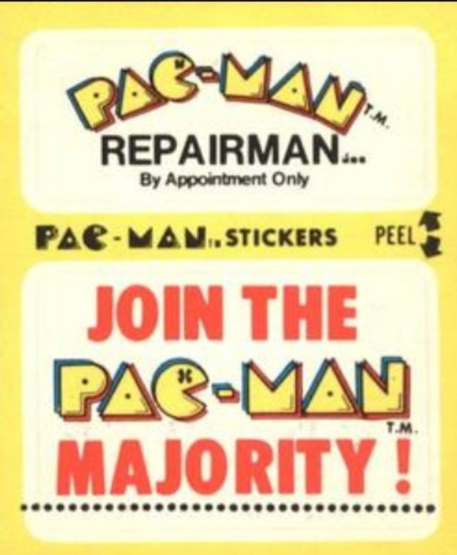 1980 Fleer Pac-Man Stickers & Rub-Offs #21a Base