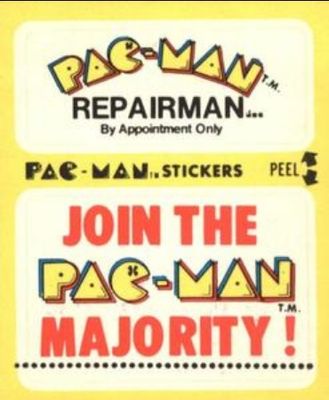 1980 Fleer Pac-Man Stickers & Rub-Offs #21a Base