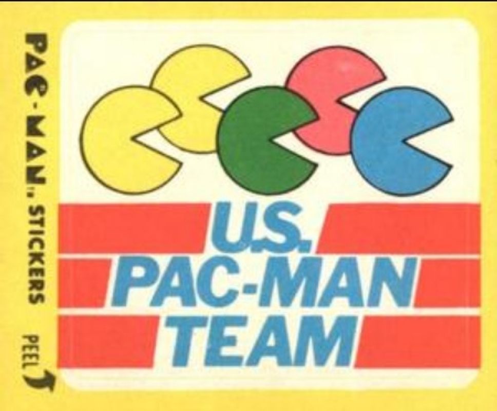 1980 Fleer Pac-Man Stickers & Rub-Offs #23a Base