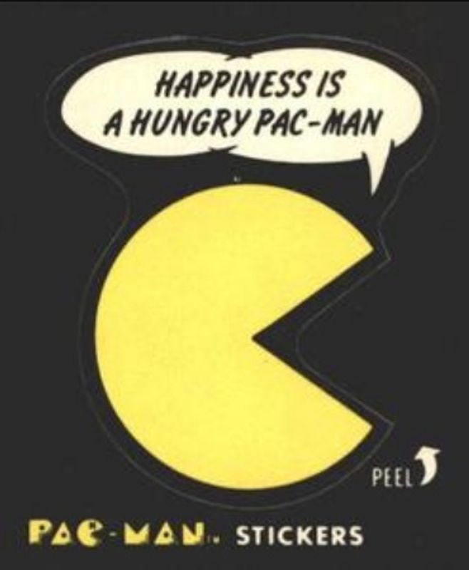 1980 Fleer Pac-Man Stickers & Rub-Offs #33a Base