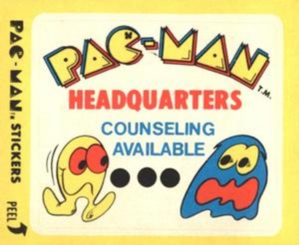 1980 Fleer Pac-Man Stickers & Rub-Offs #13a Base