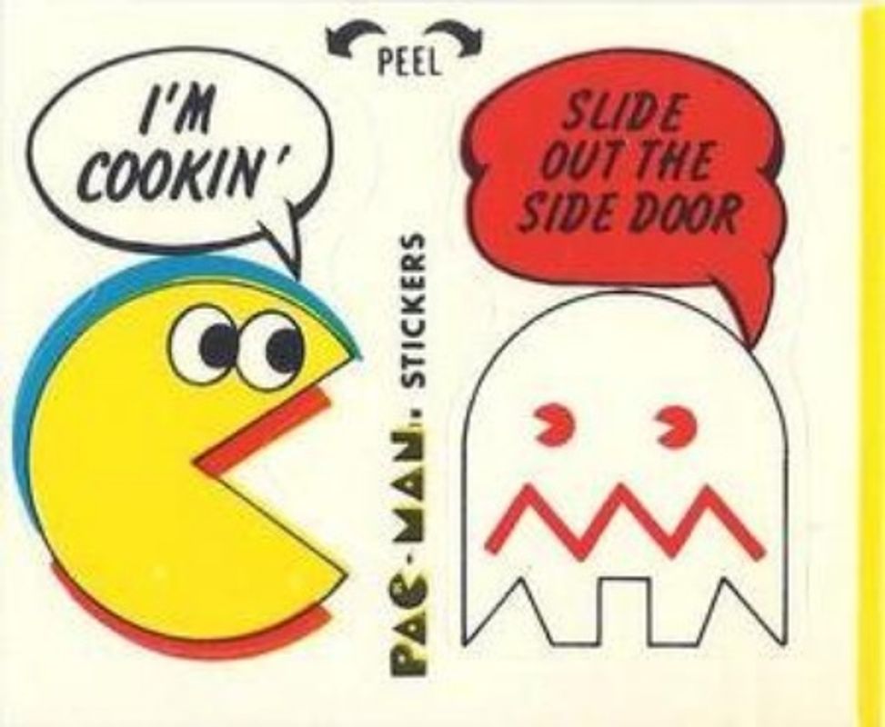 1980 Fleer Pac-Man Stickers & Rub-Offs #49c Base