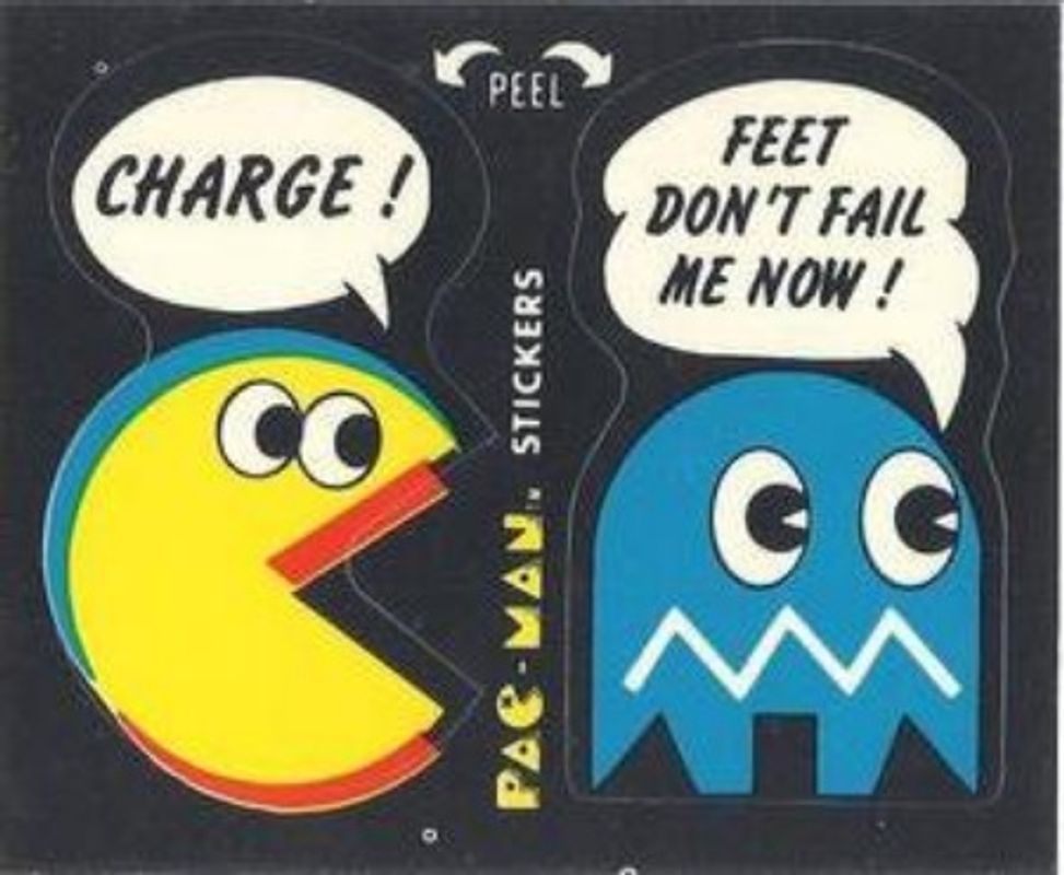 1980 Fleer Pac-Man Stickers & Rub-Offs #2c Base