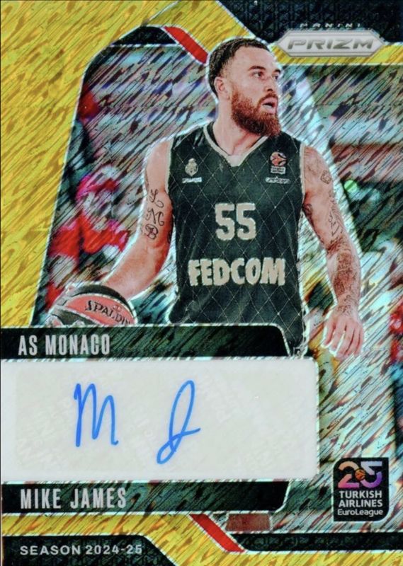 2024 Prizm EuroLeague #SI-JMS Signatures - Gold Shimmer FOTL /10