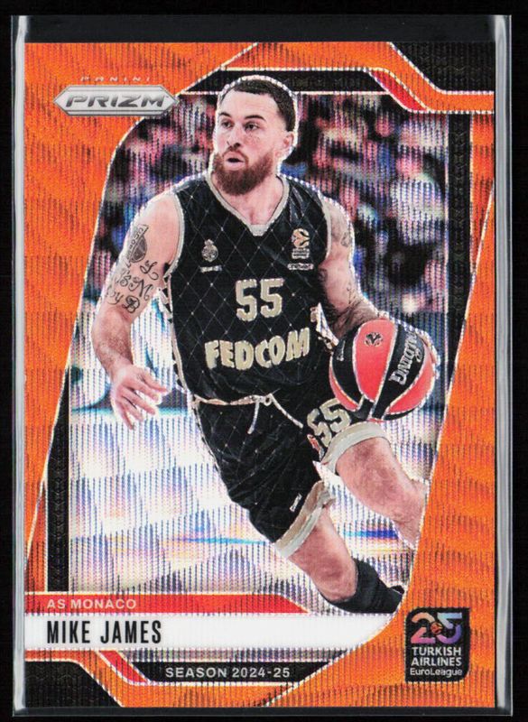 2024 Prizm EuroLeague #44 Orange Wave /60