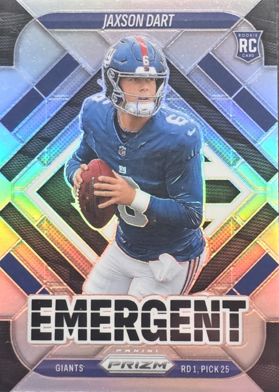 Jaxson Dart 2025 Prizm #6 Emergent - Silver Price Guide - Sports