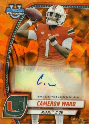 2024 Bowman Chrome University Sapphire Edition #PA-CWA Prospect Auto - Orange /25