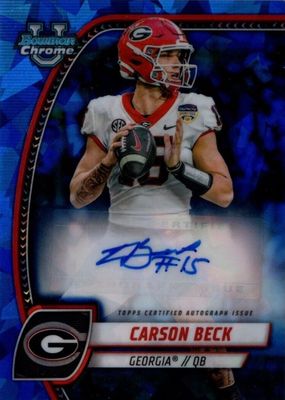 2024 Bowman Chrome University Sapphire Edition #PA-CBE Prospect Auto