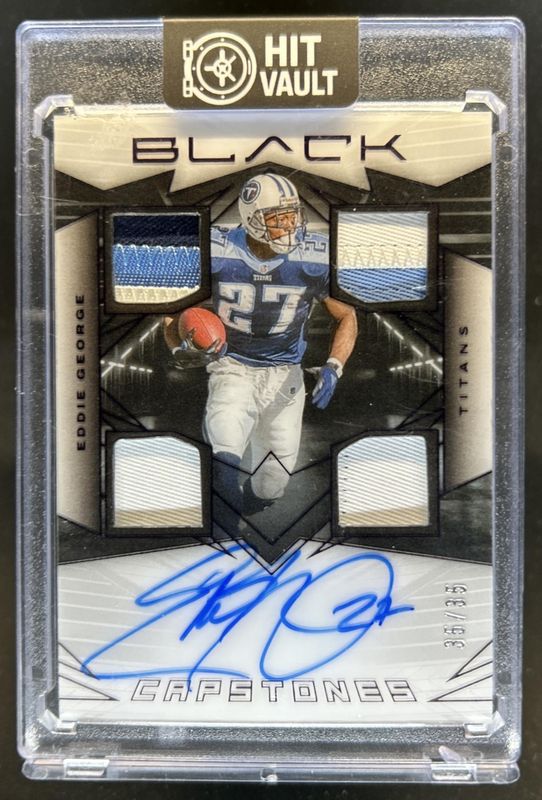 2025 Black #1 2024 Panini Black Football - Capstones - Royal