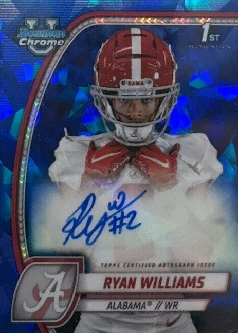 Ryan Williams 2024 Bowman Chrome University Sapphire Edition #PA-RWI ...