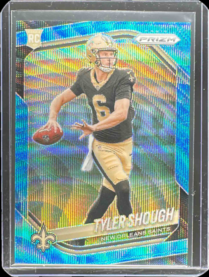 Tyler Shough 2025 Prizm #327 Blue Wave /230 Price Guide - Sports