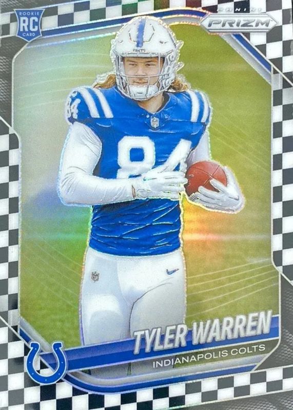 Tyler Warren 2025 Prizm #339 Black & White Checker /(SSP) Price
