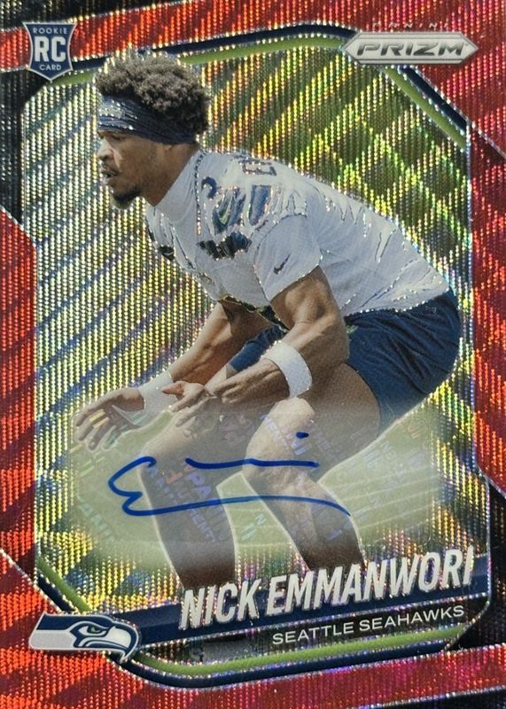 2025 Prizm #320 Rookie Autographs - Red Wave /149