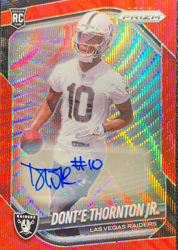 2025 Prizm #369 Rookie Autographs - Red Wave /149