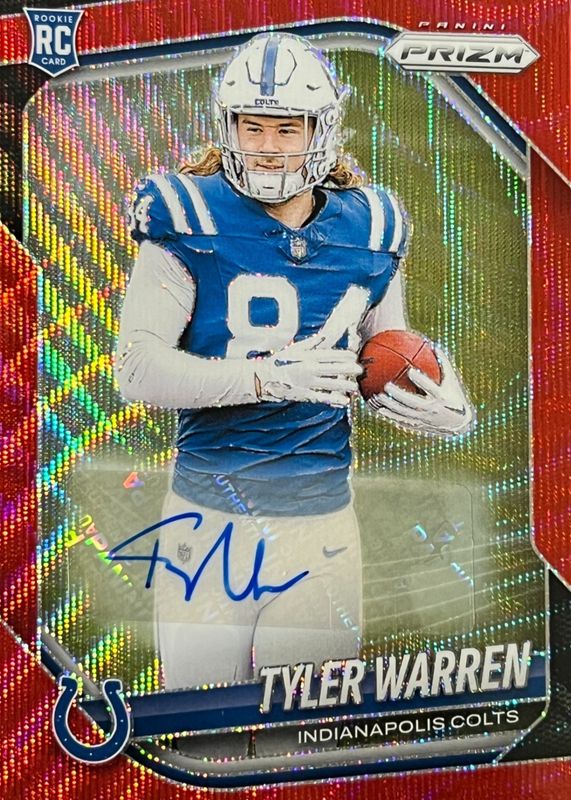 2025 Prizm #339 Rookie Autographs - Red Wave /149
