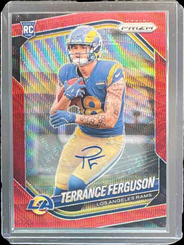 2025 Prizm #379 Rookie Autographs - Red Wave /149