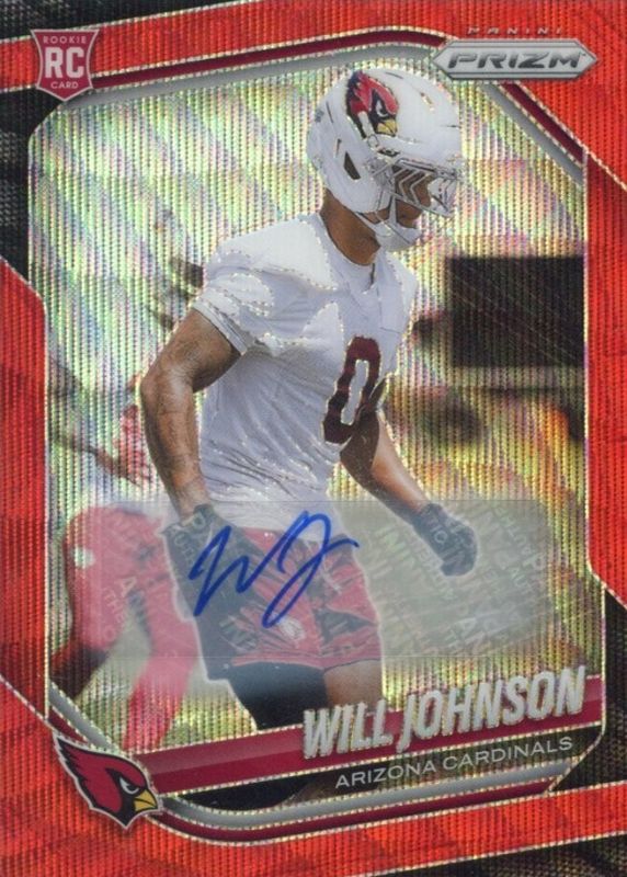 2025 Prizm #370 Rookie Autographs - Red Wave /149