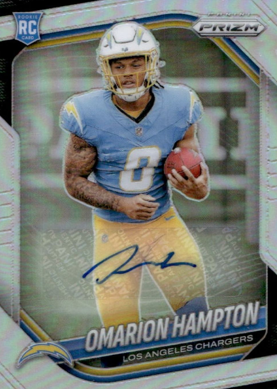 Omarion Hampton 2025 Prizm #355 Rookie Autographs - Silver Price Guide ...