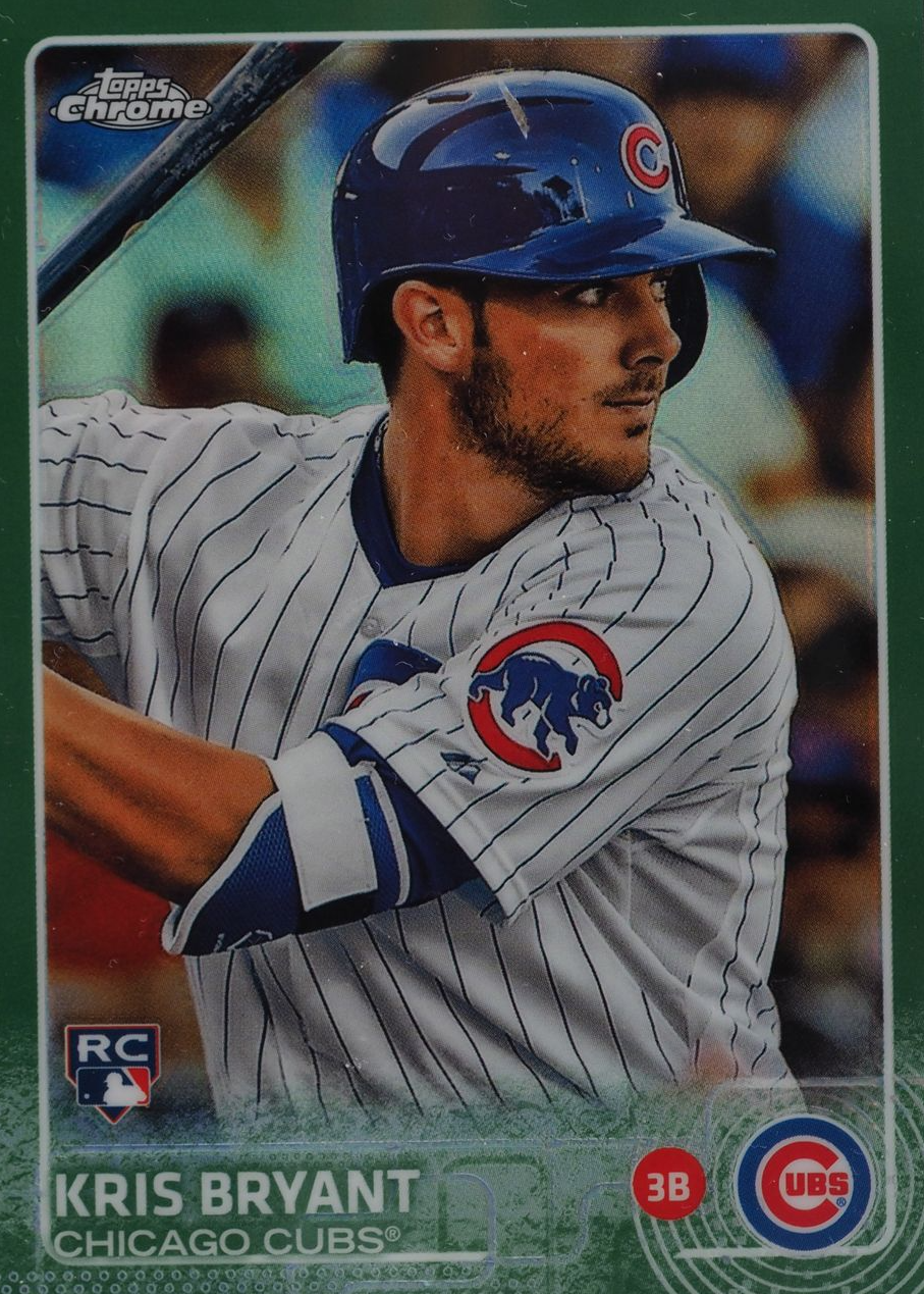 Kris Bryant 2015 Topps Chrome #112 Green Refractor /99 Price Guide ...