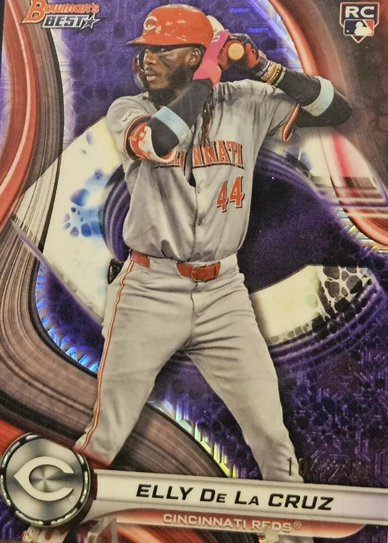 Elly De La Cruz 2024 Bowman's Best #20 Purple Refractor /250