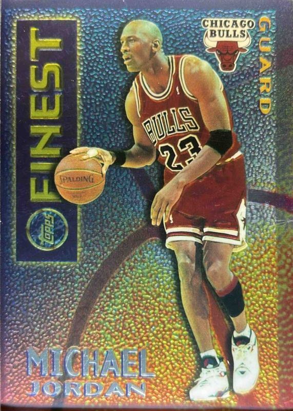 Michael Jordan 1995 Topps Finest #M1 Mystery - Borderless Gold