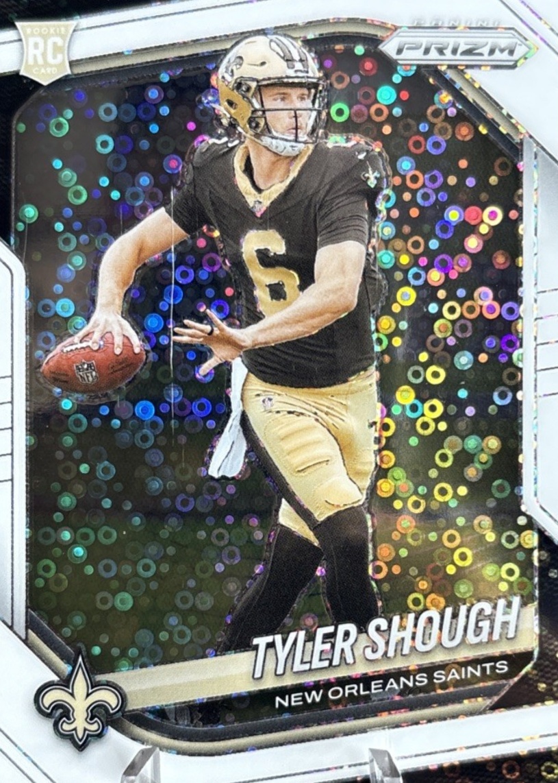 Tyler Shough 2025 Prizm #327 White Sparkle /(SSP) Price Guide - Sports ...