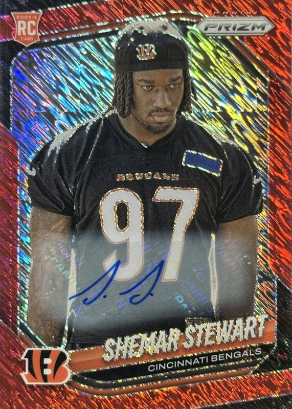 2025 Prizm #344 Rookie Autographs - Red Shimmer /35