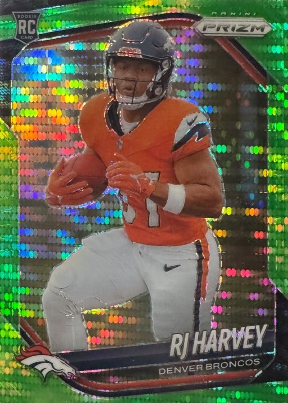 RJ Harvey 2025 Prizm #303 Neon Green Pulsar Price Guide - Sports