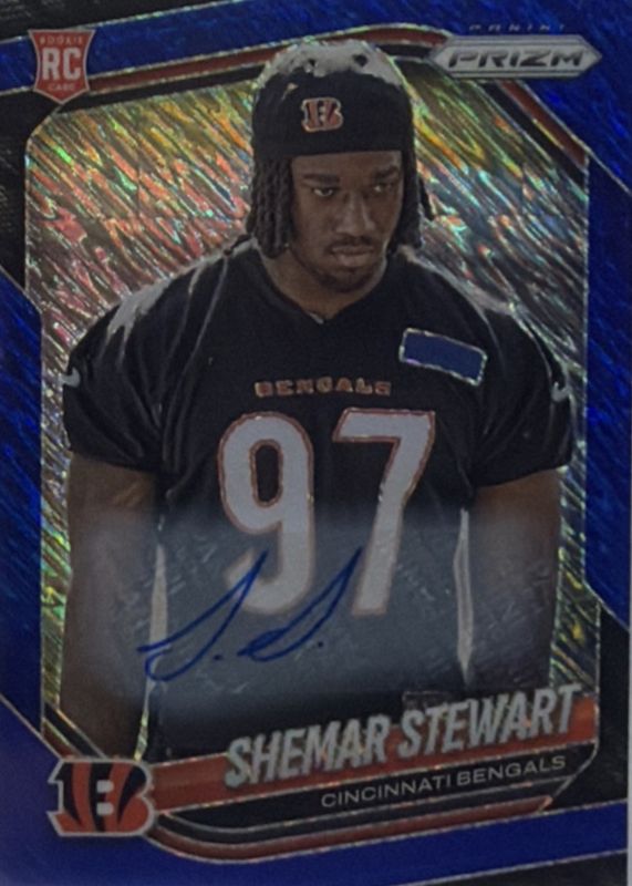 2025 Prizm #344 Rookie Autographs - Blue Shimmer /25
